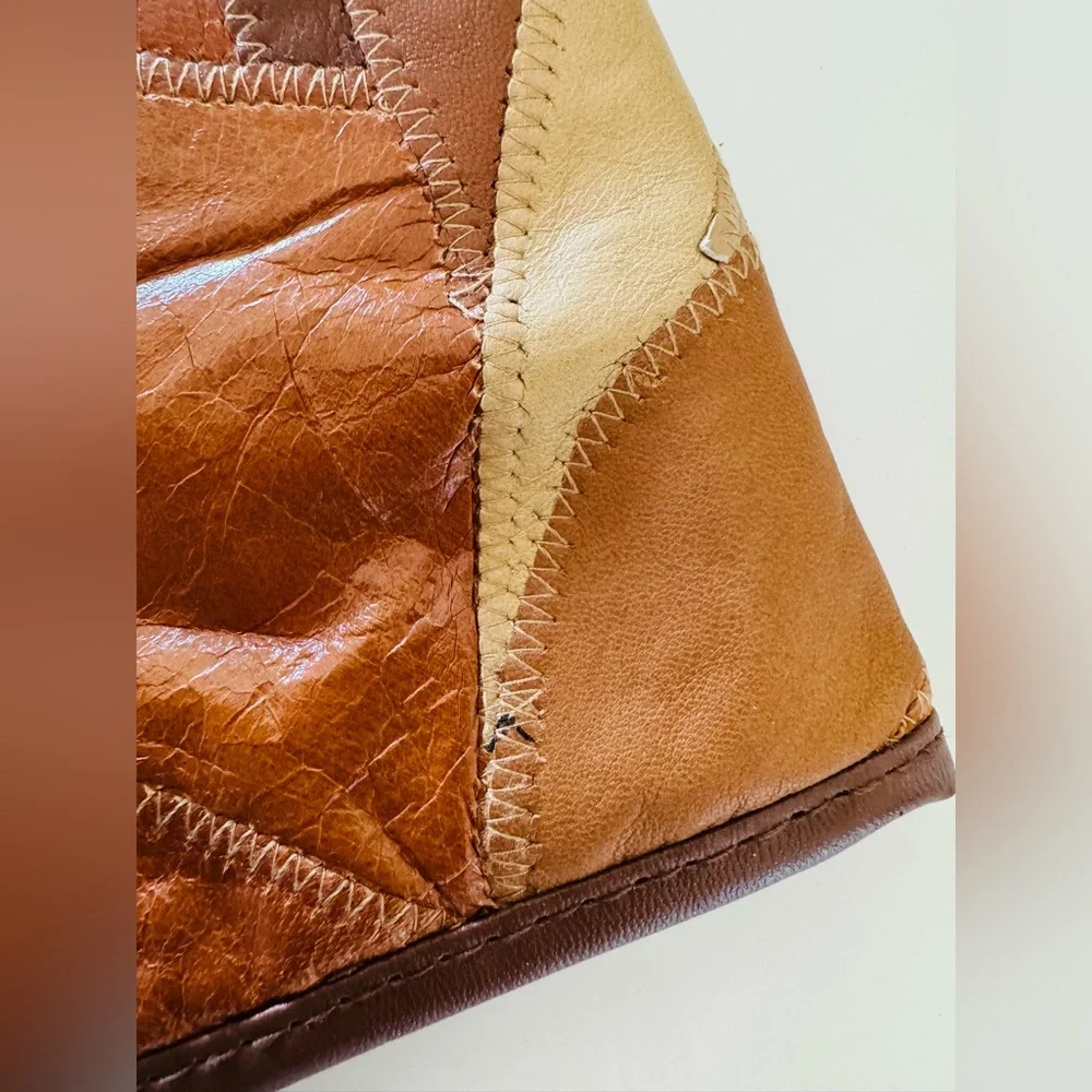Vintage patchwork genuine